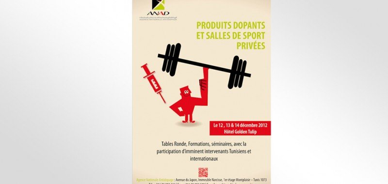 Doping-free gym" poster