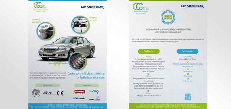 Flyer Le Moteur Maison mercedes and FIAT