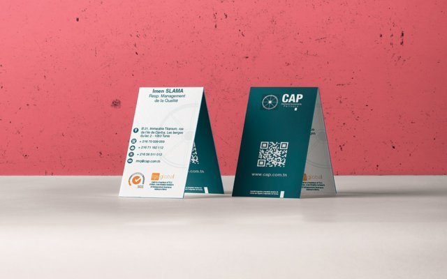Business card design and printing for CAP