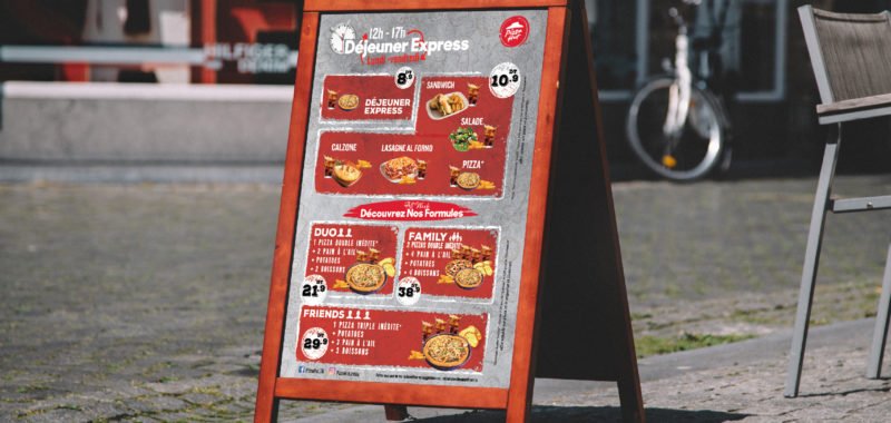 Déjeuner express poster design and printing