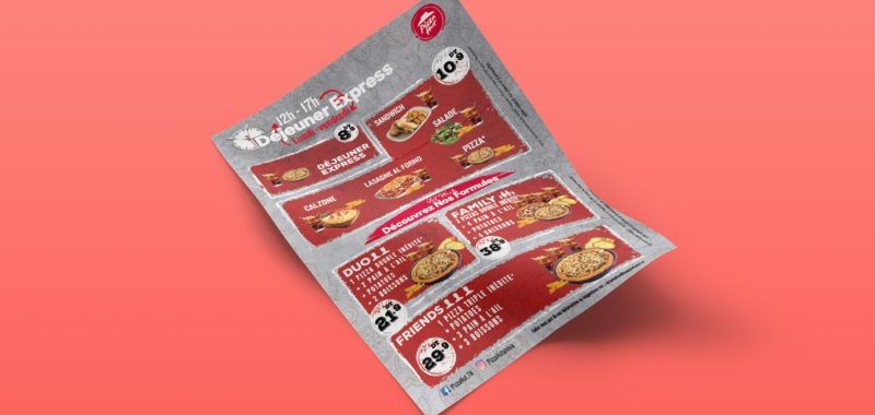 Design Flyer Express Breakfast Menu Pizza Hut