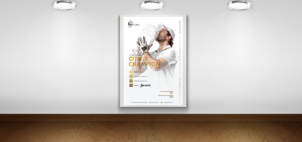 Conception Graphique Affiches Golf Citrus