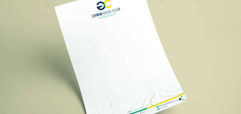 Graphic design Golf Citrus letterhead