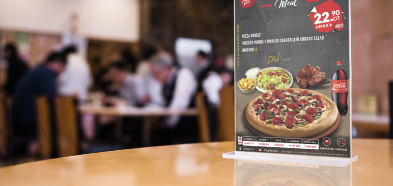 Design A4 display Pizza Hut