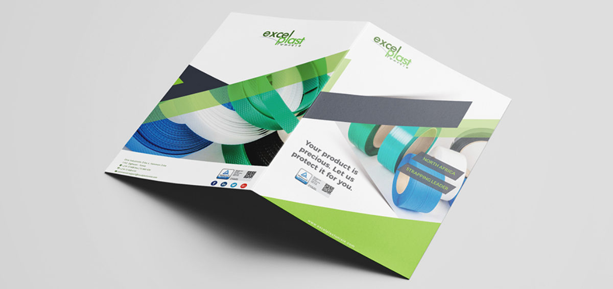 Conception et impression brochure anglais Excelplast