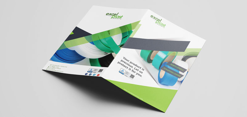 English brochure design and printing Excelplast