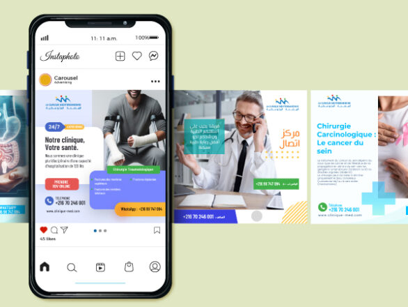 Gestion des réseaux sociaux pour une clinique