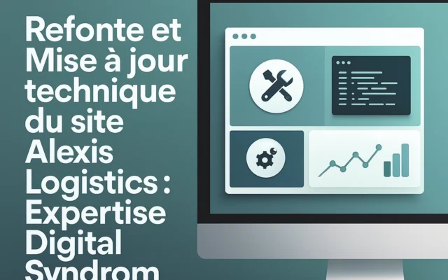 Refonte et mise à jour technique du site Alexis Logistics : expertise Digital Syndrom