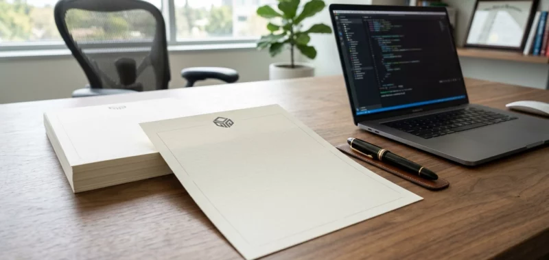 Branding et Papeterie : La Création du Papier à Entête pour Sustain Square